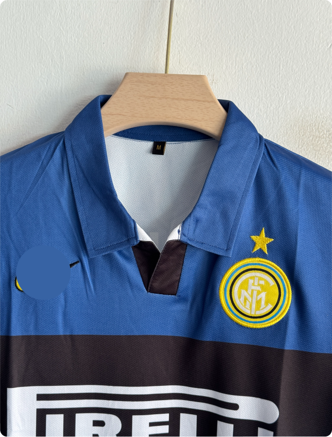 INTERMILAN 1998-99 THIRD KIT ZANETTI POLO EMBROIDERY PREMIUM