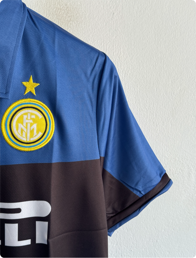 INTERMILAN 1998-99 THIRD KIT ZANETTI POLO EMBROIDERY PREMIUM