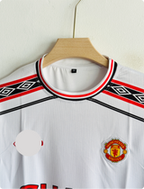 MANCHESTER UNITED 1998 WHITE KIT BECKHAM EMBROIDERY