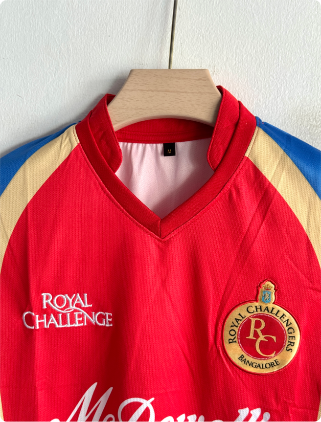 RCB 2011 IPL KIT VIRAT POLO EMBROIDERY PREMIUM