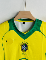 BRAZIL 2004 HOME KIT RONALDINHO EMBROIDERY PREMIUM