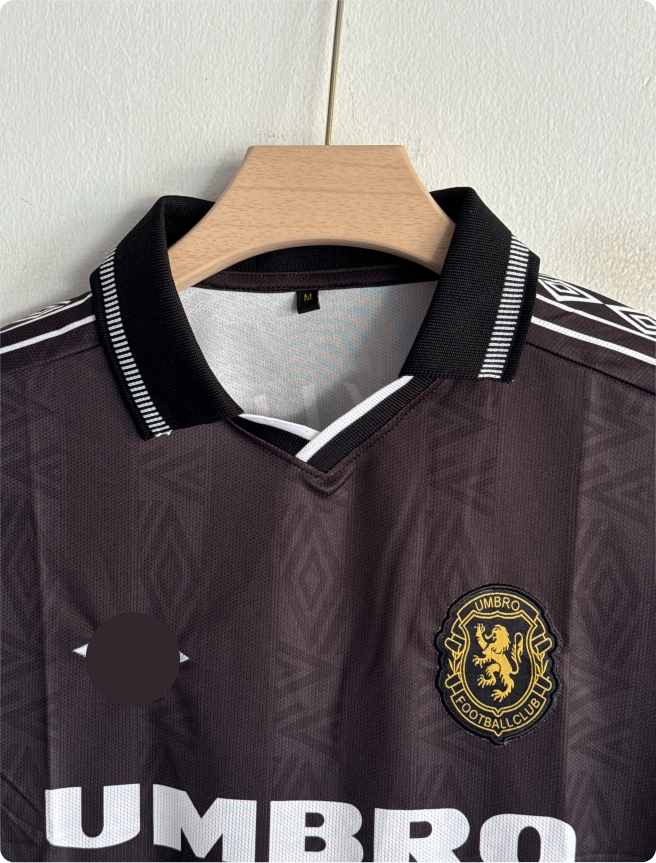 MANCHESTER UNITED 90S RETRO INSPIRED KIT POLO EMBROIDERY PREMIUM