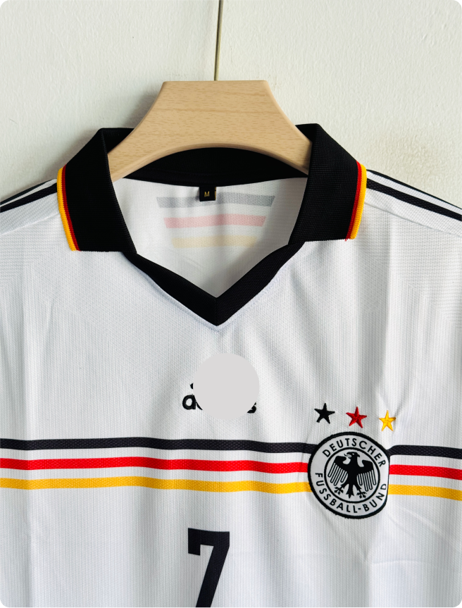 GERMANY 1998 HOME KIT MOLLER POLO EMBROIDERY PREMIUM