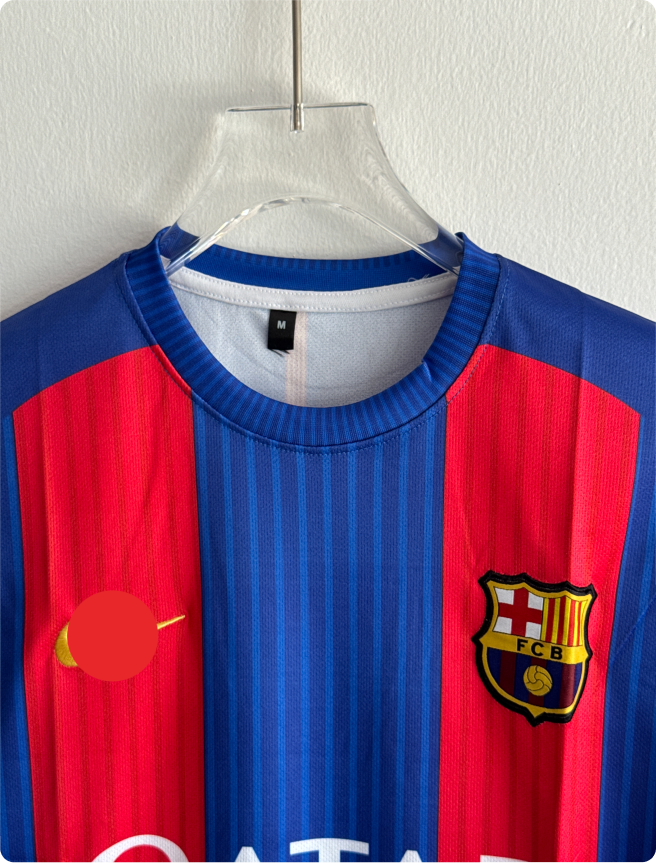 BARCELONA 2016-17 HOME KIT NEYMER EMBROIDERY