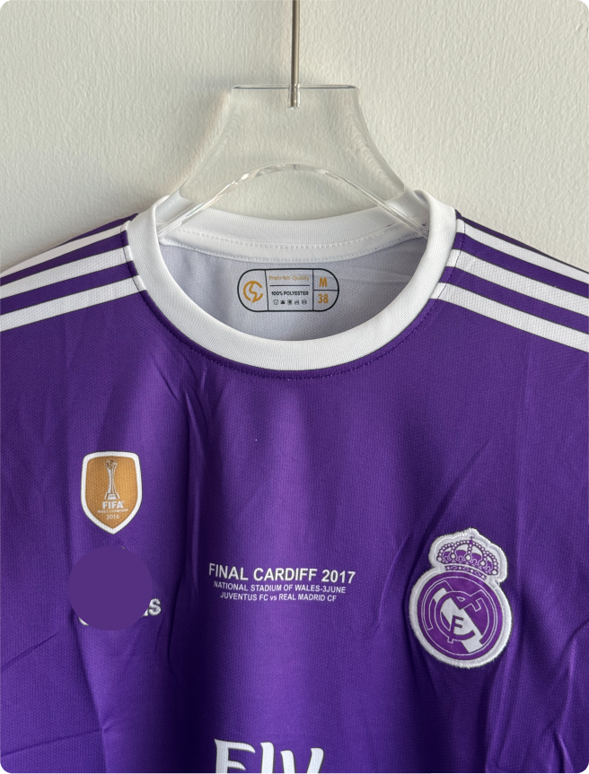 REAL MADRID 2016-17 AWAY KIT RONALDO FULLSLEEVE EMBROIDERY