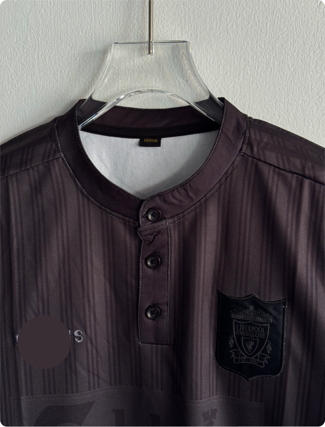 LIVERPOOL 1995 BLACK KIT POLO EMBROIDERY PREMIUM