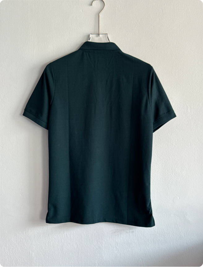 TSHIRT ITALY GREEN POLO EMBROIDERY PREMIUM