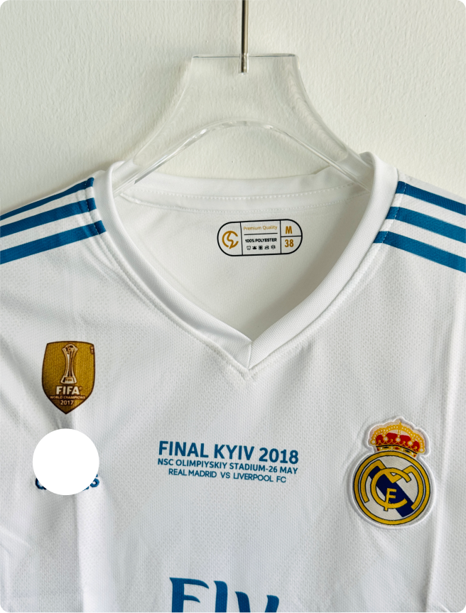 REAL MADRID 2017-18 HOME KIT RONALDO FULLSLEEVE EMBROIDERY