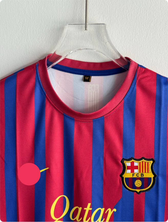 BARCELONA 2011-12 HOME KIT MESSI EMBROIDERY PREMIUM