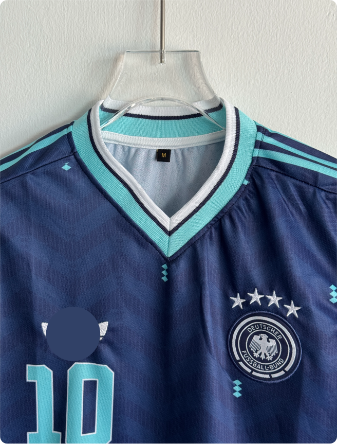 GERMANY 2026 AWAY KIT MUSIALA KNITTED POLO EMBROIDERY PREMIUM