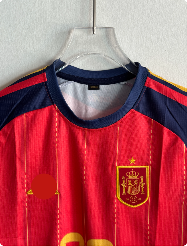 SPAIN 2026 HOME KIT PEDRI EMBROIDERY PREMIUM