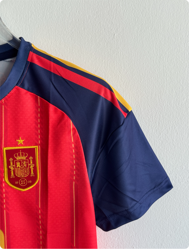 SPAIN 2026 HOME KIT PEDRI EMBROIDERY PREMIUM