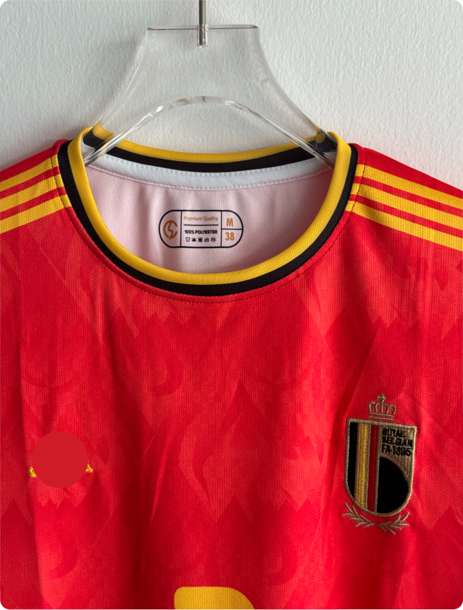 BELGIUM 2026 HOME KIT DE BRUYNE EMBROIDERY