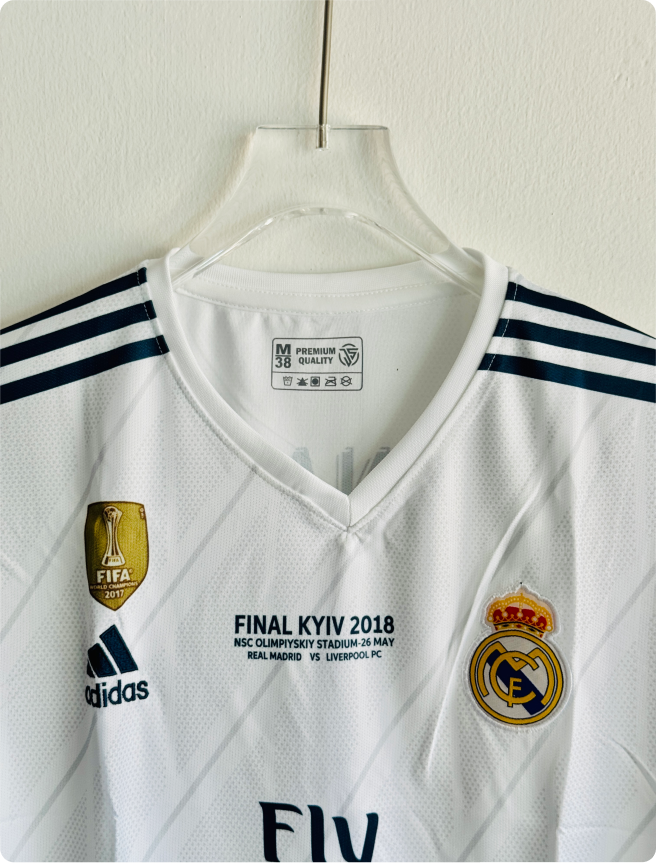 REAL MADRID 2017-18 HOME KIT RONALDO EMBROIDERY