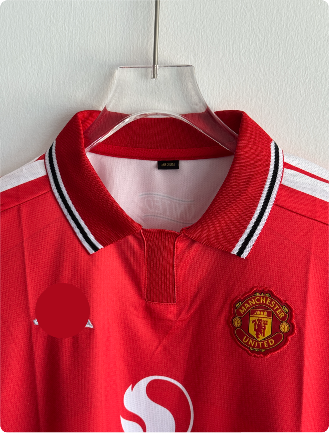 MANCHESTER UNITED 26-27 HOME KIT POLO EMBROIDERY PREMIUM