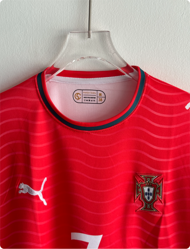 PORTUGAL 2026 HOME KIT RONALDO FIVESLEEVE EMBROIDERY