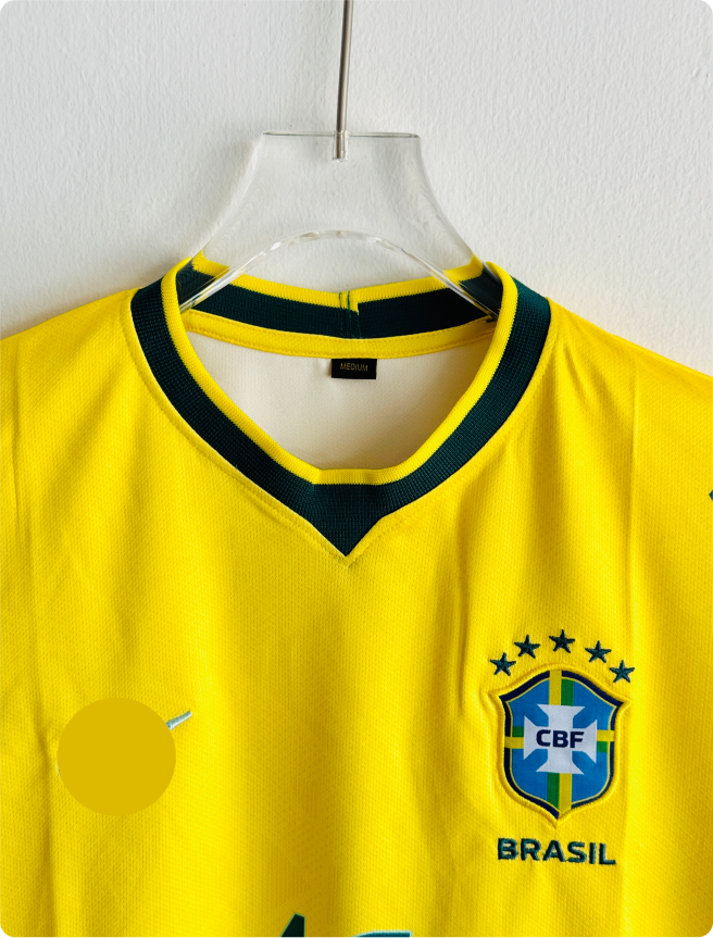 BRAZIL 2026 HOME KIT NEYMER EMBROIDERY PREMIUM