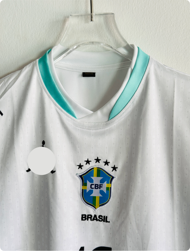 BRAZIL 2026 WHITE KIT NEYMER EMBROIDERY PREMIUM