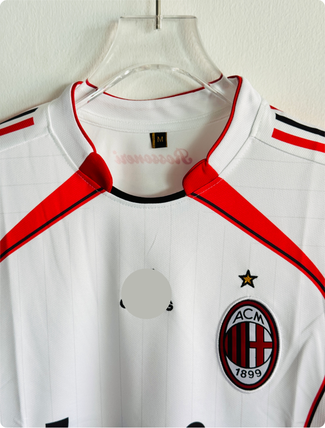 ACMILAN 2006-07 AWAY KIT MALDINI FULLSLEEVE EMBROIDERY PREMIUM