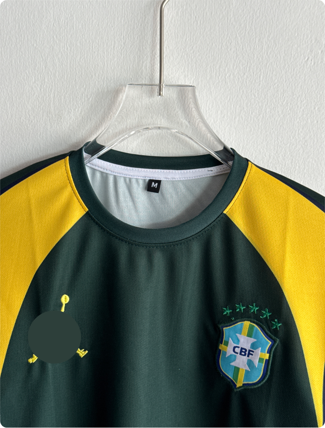 BRAZIL NEYMER GREEN SPECIAL EDITION KIT NEYMER FIVESLEEVE EMBROIDERY