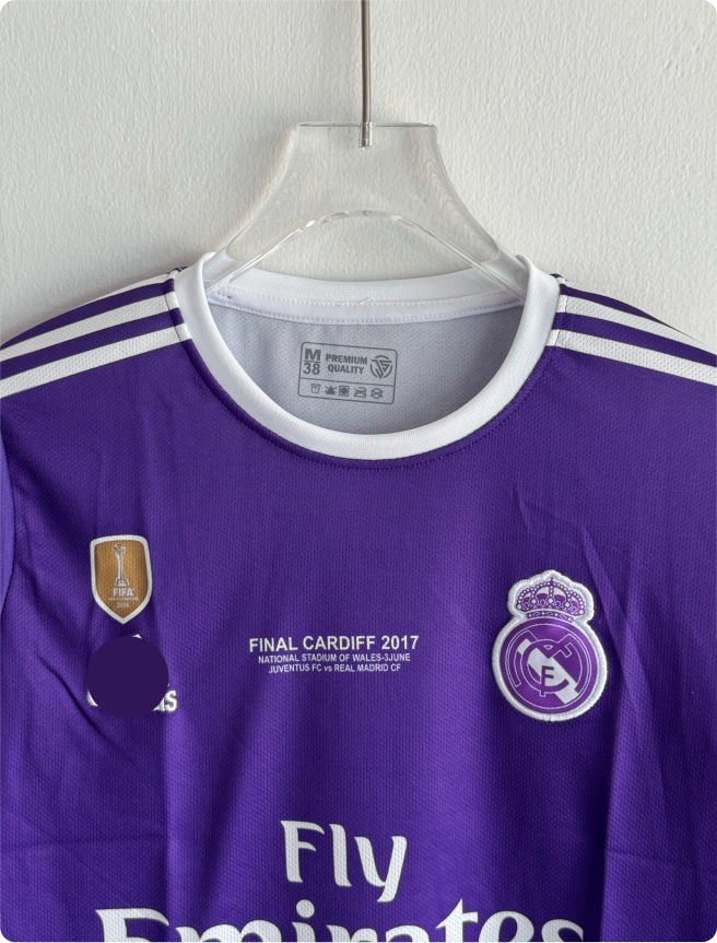 REAL MADRID 2016-17 AWAY KIT RONALDO FULLSLEEVE EMBROIDERY