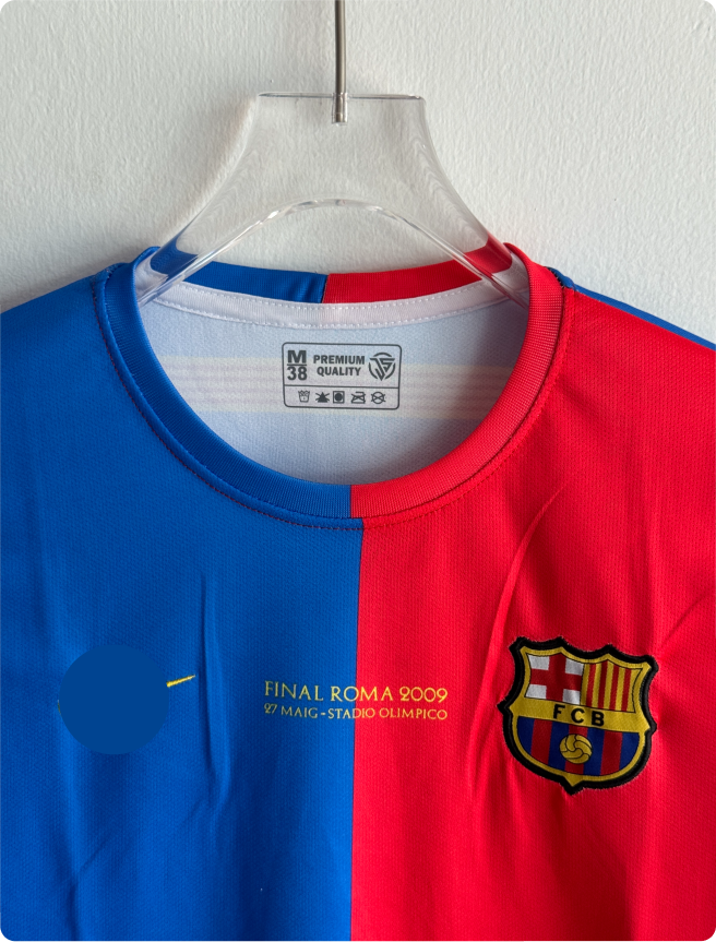 BARCELONA 2008-09 HOME KIT MESSI FULLSLEEVE EMBROIDERY