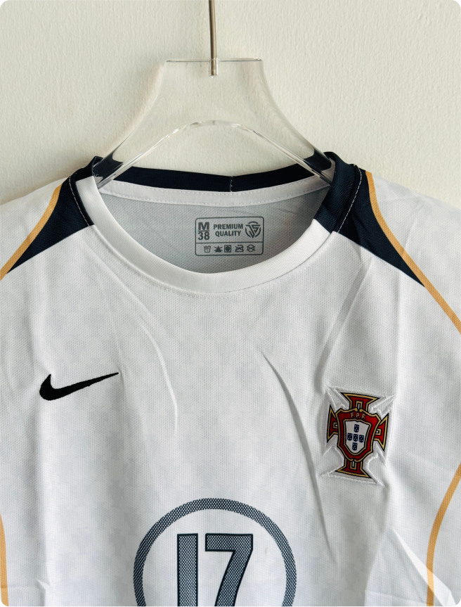 PORTUGAL 2004 AWAY KIT RONALDO EMBROIDERY