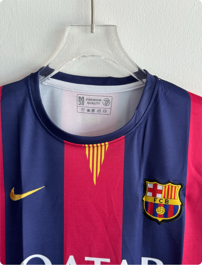 BARCELONA 2014-15 HOME KIT MESSI EMBROIDERY