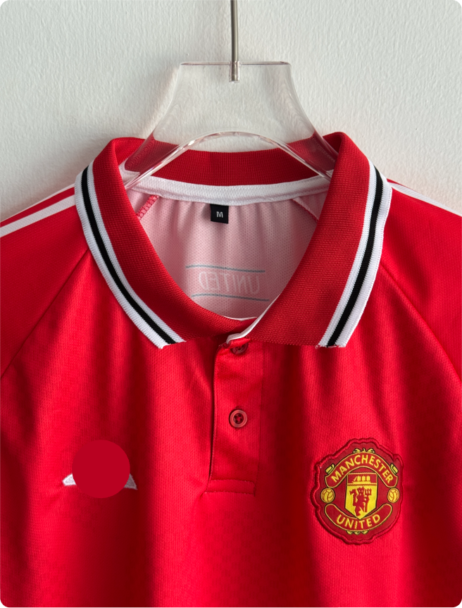MANCHESTER UNITED 26-27 HOME KIT CUNHA POLO EMBROIDERY
