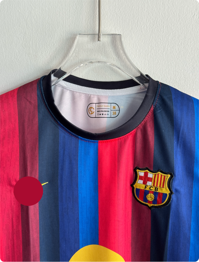 BARCELONA 26-27 HOME KIT FULLSLEEVE EMBROIDERY