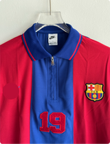 TSHIRT BARCELONA 19 POLO EMBROIDERY WITH ZIP PREMIUM