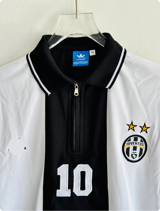 TSHIRT JUVENTUS 10 POLO EMBROIDERY WITH ZIP PREMIUM