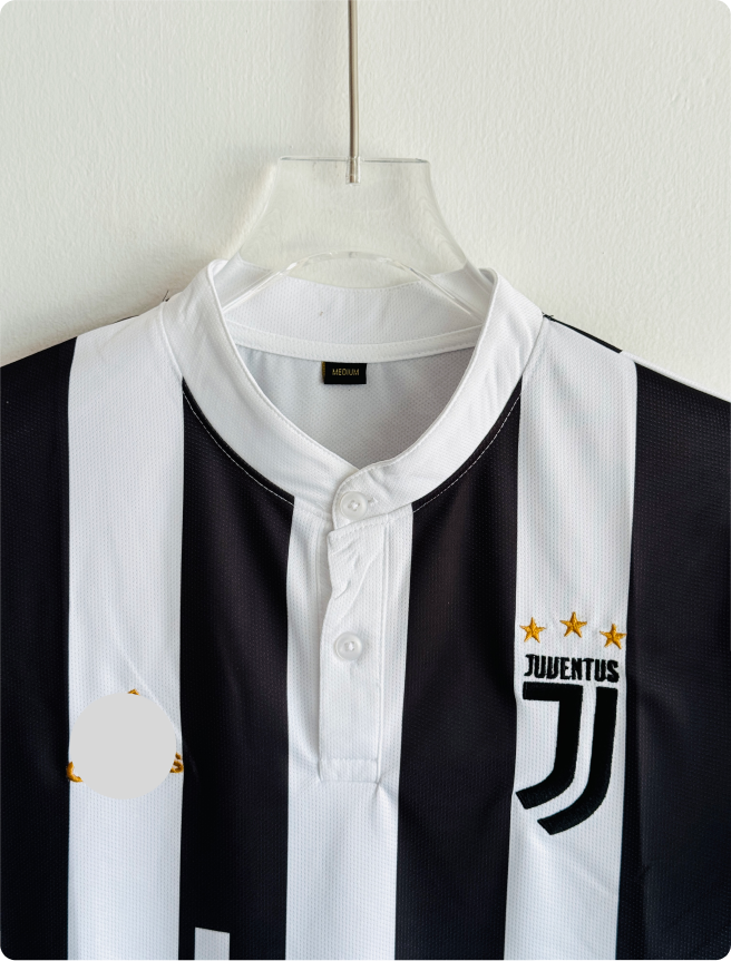 JUVENTUS 2017-18 HOME KIT DYBALA POLO EMBROIDERY PREMIUM