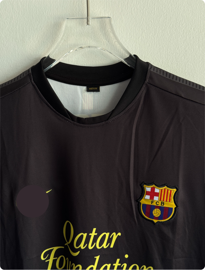 BARCELONA 2011-12 AWAY KIT MESSI EMBROIDERY PREMIUM