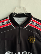 MANCHESTER UNITED 1998-99 THIRD KIT BECKHAM FULLSLEEVE POLO EMBROIDERY