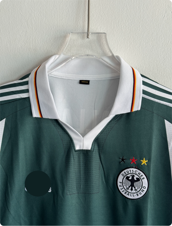 GERMANY 2000 AWAY KIT BALLACK FIVESLEEVE POLO EMBROIDERY PREMIUM