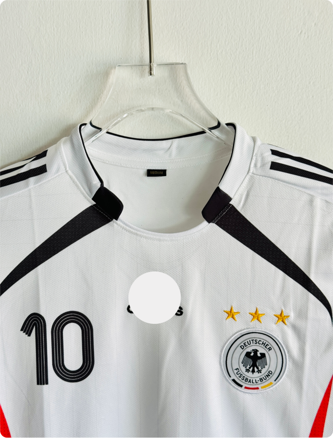 GERMANY 2006 HOME KIT KROOS EMBROIDERY PREMIUM