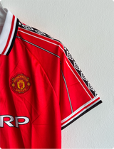 MANCHESTER UNITED 1998-99 HOME KIT BECKHAM POLO EMBROIDERY PREMIUM