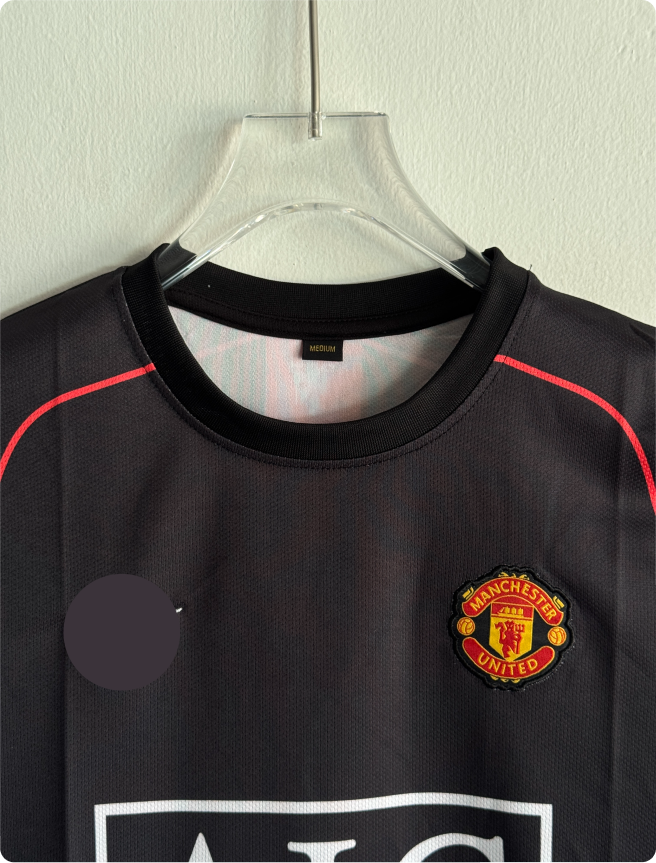 MANCHESTER UNITED 2007-08 AWAY KIT RONALDO EMBROIDERY PREMIUM