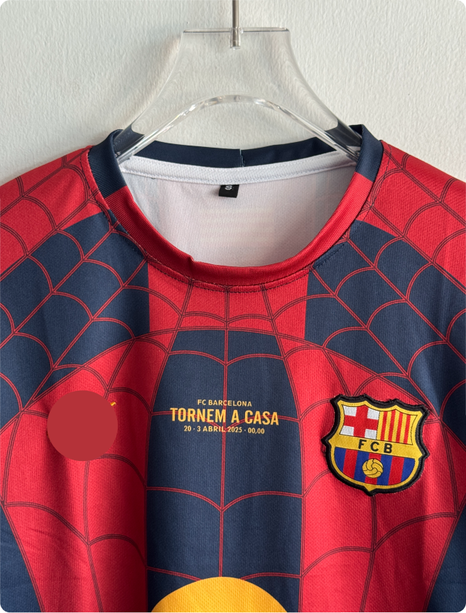 BARCELONA X SPIDERMAN SPECIAL EDITION KIT FIVESLEEVE EMBROIDERY