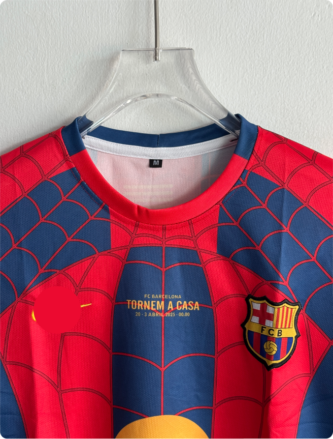 BARCELONA X SPIDERMAN SPECIAL EDITION KIT FIVESLEEVE EMBROIDERY