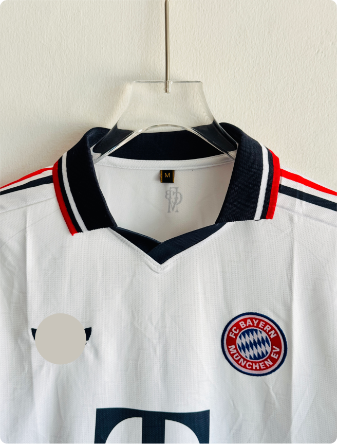 BAYERN MUNICH 26-27 AWAY KIT POLO EMBROIDERY PREMIUM