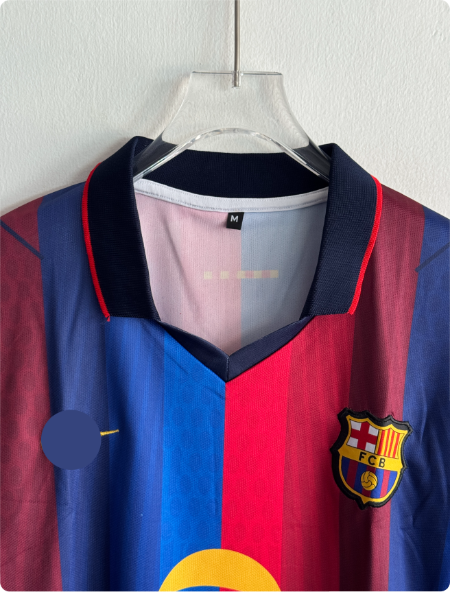 BARCELONA 26-27 HOME KIT PEDRI FIVESLEEVE POLO EMBROIDERY