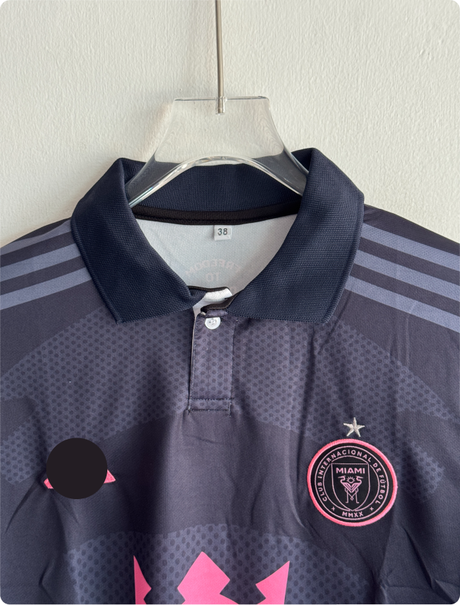 INTER MIAMI 2026 AWAY KIT MESSI POLO EMBROIDERY