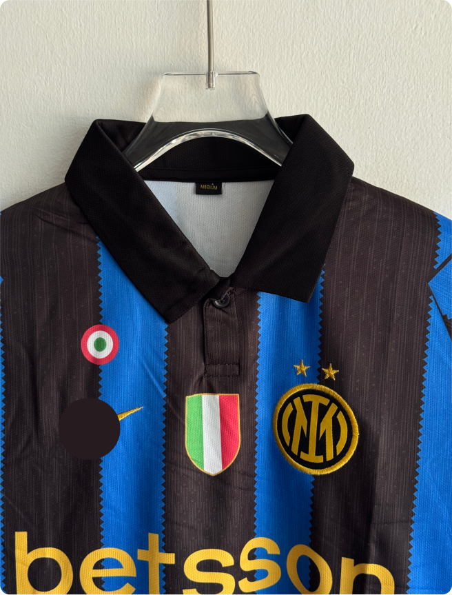 INTERMILAN 26-27 HOME KIT POLO EMBROIDERY PREMIUM