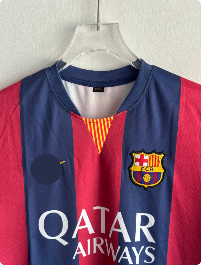 BARCELONA 2014-15 HOME KIT MESSI EMBROIDERY PREMIUM