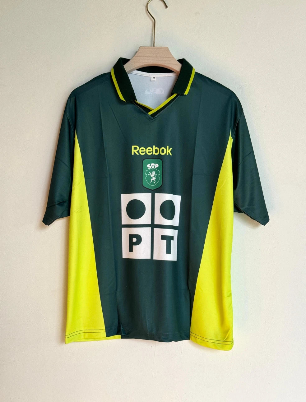 SPORTING 2000-01 AWAY KIT RONALDO FIVESLEEVE POLO