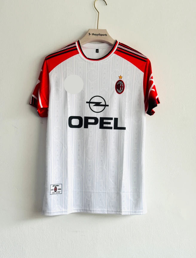 ACMILAN 1997-98 AWAY KIT MALDINI EMBROIDERY