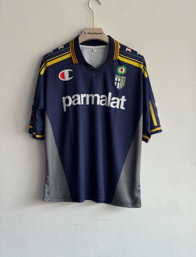 PARMA CALCIO 2001-02 THIRD KIT ADRIANO FIVESLEEVE POLO
