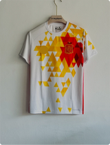 SPAIN 2016-17 AWAY KIT INIESTA EMBROIDERY
